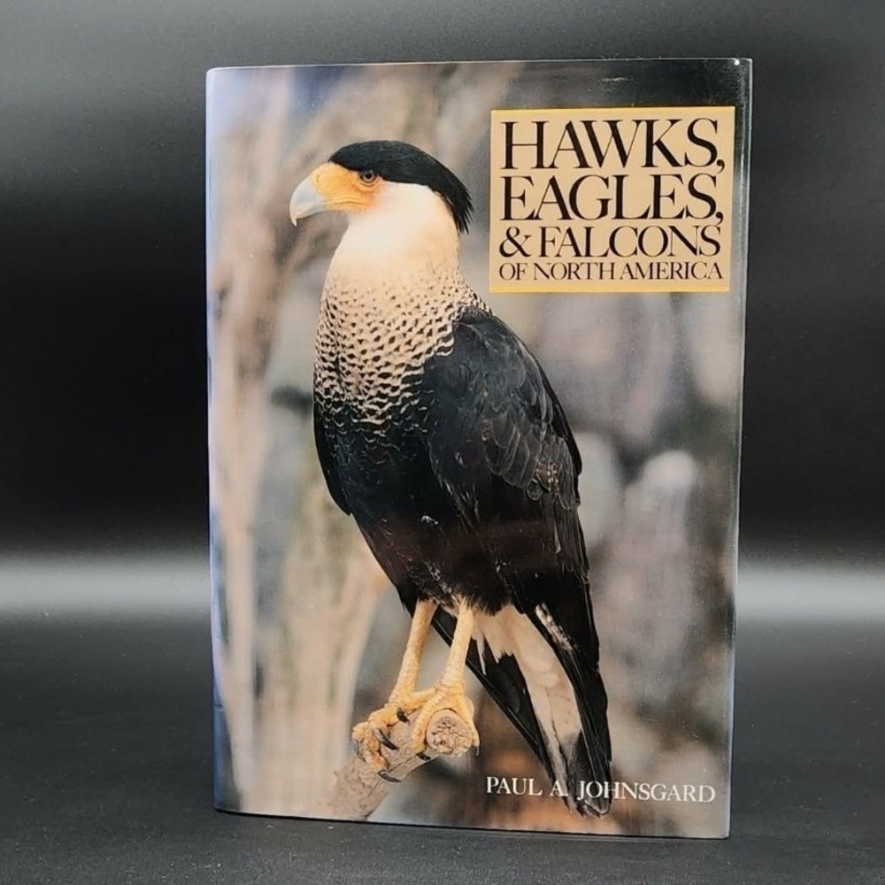 Hawks Eagles & Falcons of North America Hardcover Book New‎ Old Stock Johnsgard